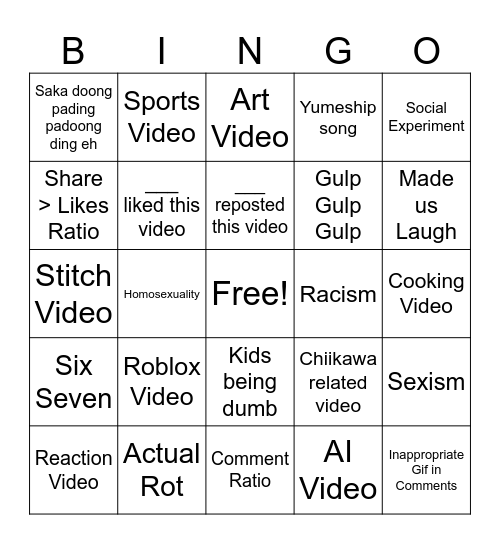 Bigo Bingo Card