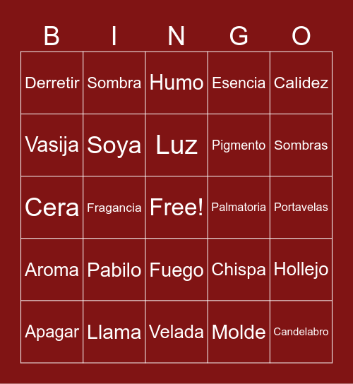 Lilianvela Bingo Card