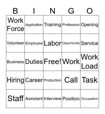 Bingo Card