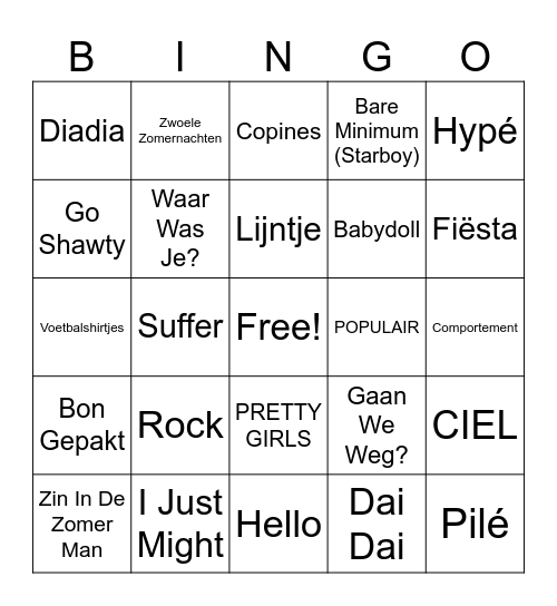 Zomerbingo 2026 Bingo Card