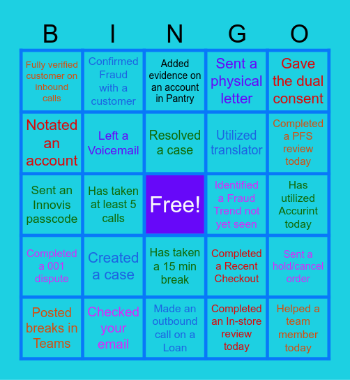 Bread Pay August 2026 Bingo!!! Bingo Card