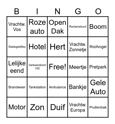 Autorit Denemarken Bingo Card
