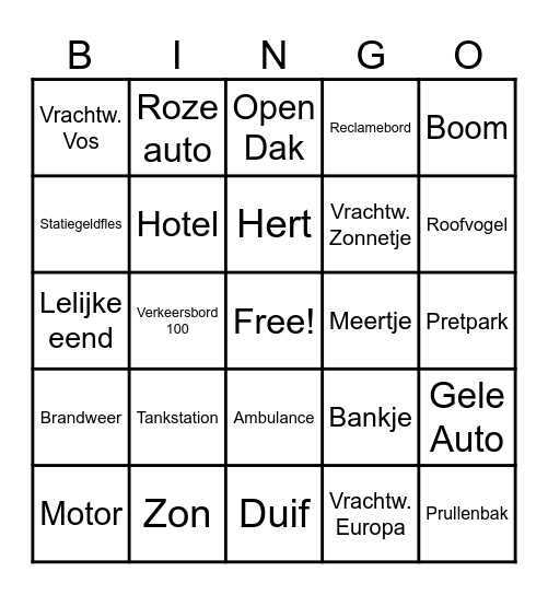Autorit Denemarken Bingo Card