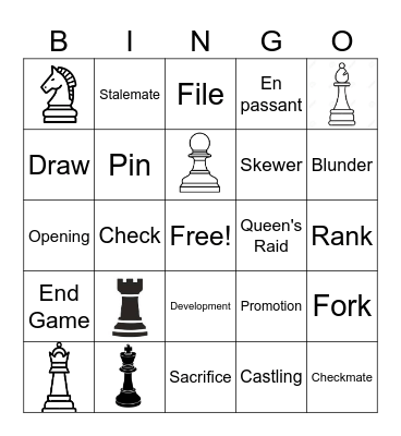 Chess Bingo Card