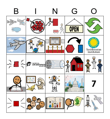 National Air and Space Museum Bingo Card