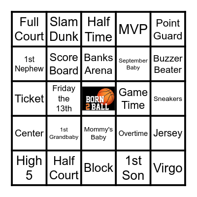 Joshua: Born 2 Ball Bingo Card