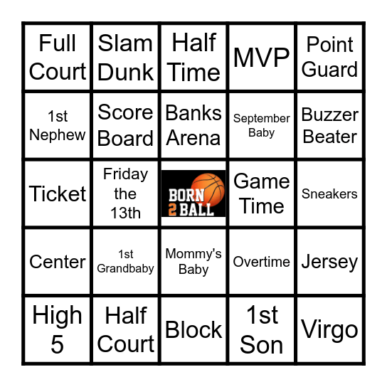 Joshua: Born 2 Ball Bingo Card