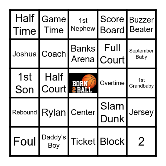 Joshua: Born 2 Ball Bingo Card