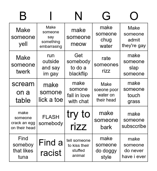 UMINGLE BINGO SPEEDRUM Bingo Card