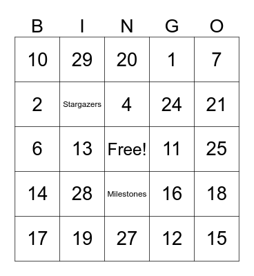EU Party Aftercare Bingo Card
