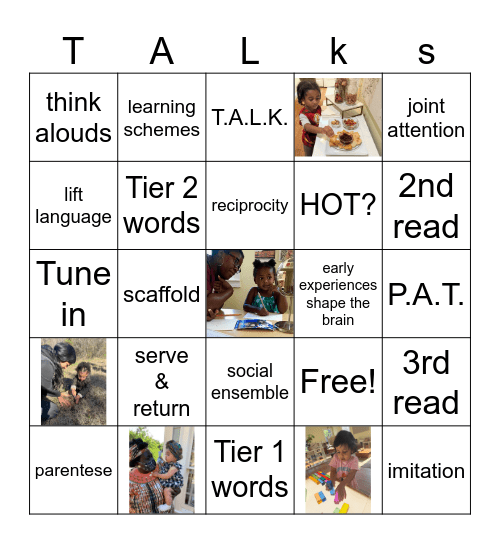 The Highlander School Bingo Card