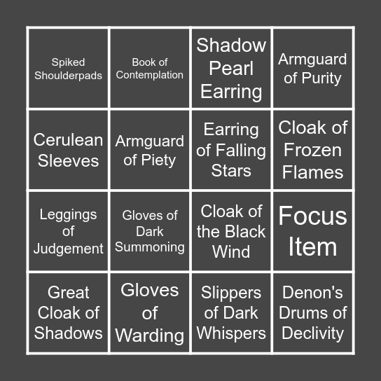 VT Bingo 3.0 Bingo Card