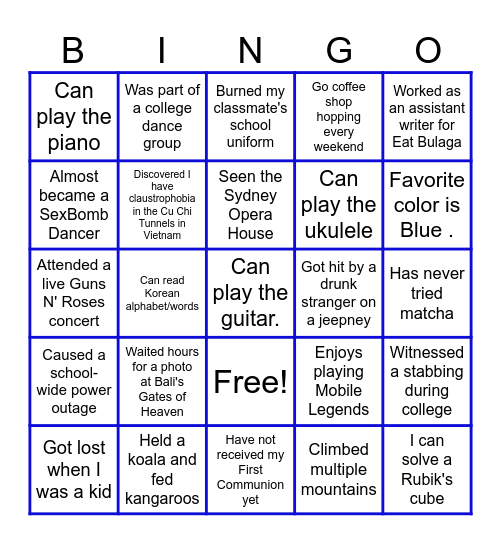 Cloud Plus Human Bingo Card