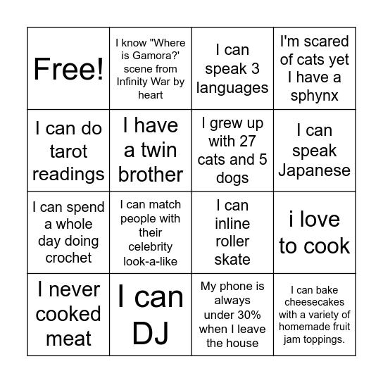 JMIBA - Meet & Greet - 2026 Bingo Card