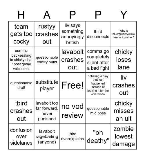 HAPPY SMILES BINGO Card
