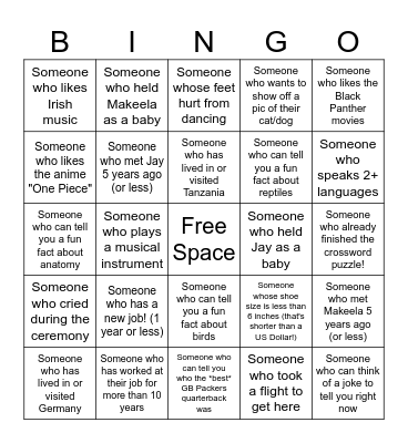 Get-to-know-you-Bingo Card
