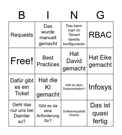DT Sync Bing(o) Bingo Card