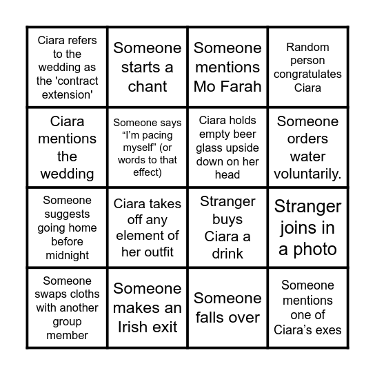 Eyes Down for Dullaghan Bingo Card