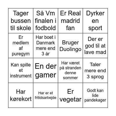 Bingo Card