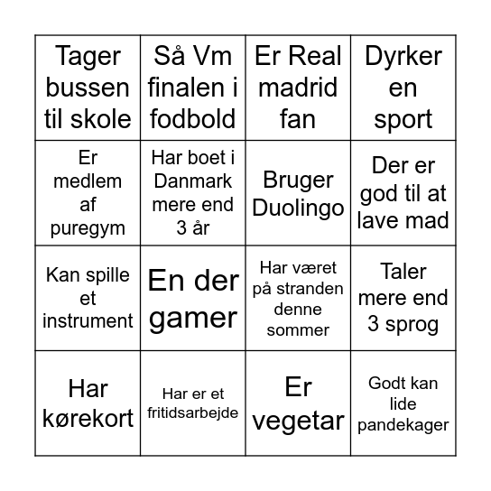 Bingo Card