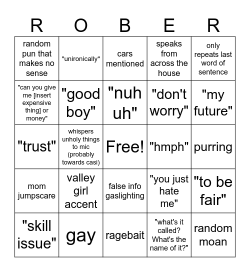 Robingo Card