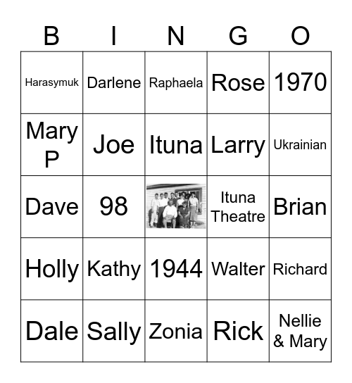 Family Bingo Card