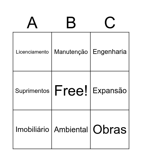 Festa Julina da Expansão Bingo Card