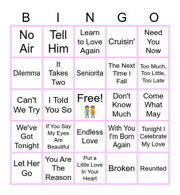 MUSIC BINGO at the Ann Arbor Eagles! 👯 Duets! 🕺💃 Bingo Card