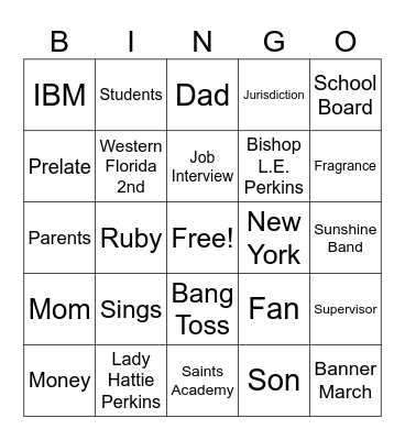 Women’s Night Bingo Card