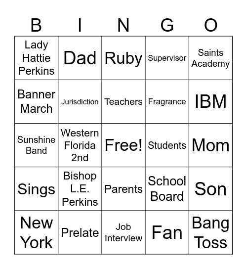Women’s Night Bingo Card