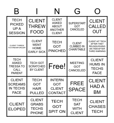 MAP BINGO Card
