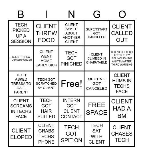 MAP BINGO Card