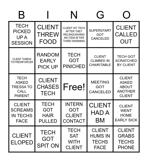 MAP BINGO Card