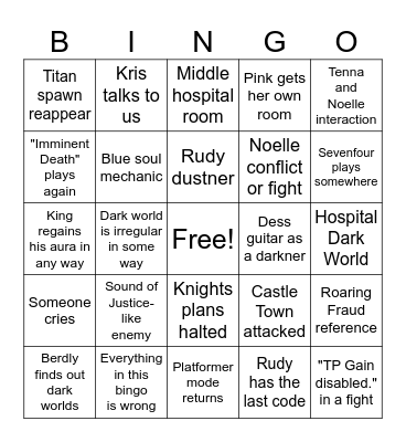 Chapter 6 Bingo Card
