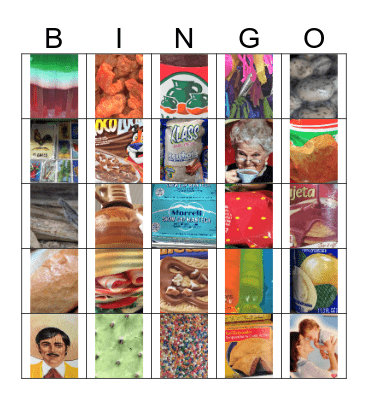 Ethnic Marketplace Loteria Bingo Card