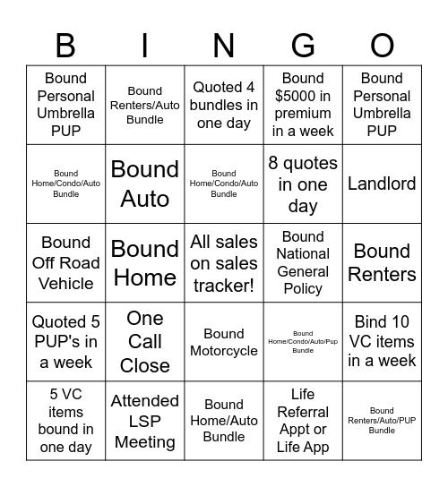 12 Live Bingo Bananza Bingo Card