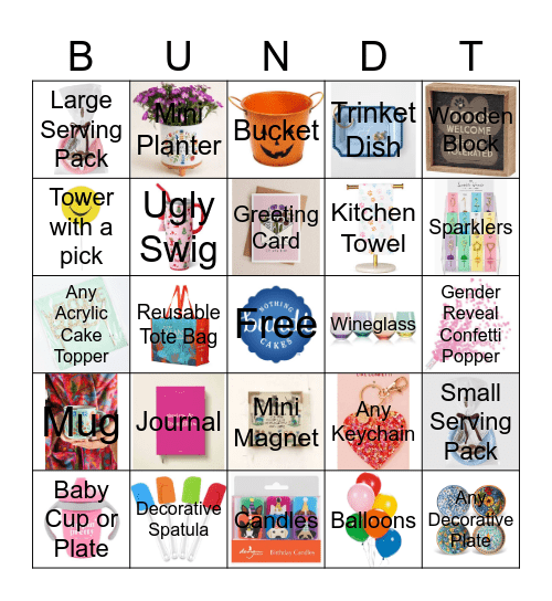 Retail Bingo Card