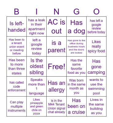 Icebreaker Bingo: Find Someone Who Bingo Card