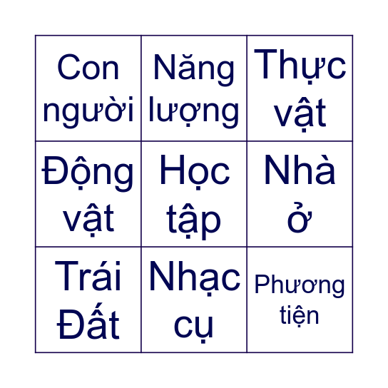 Bingo STEM Bingo Card