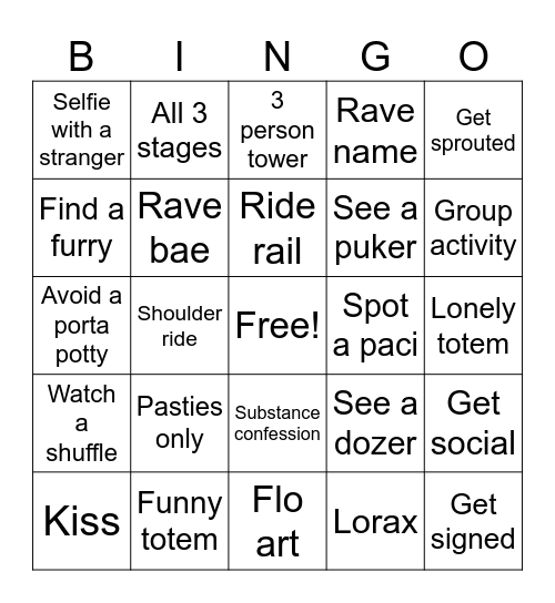 Veld 2025 Bingo Card