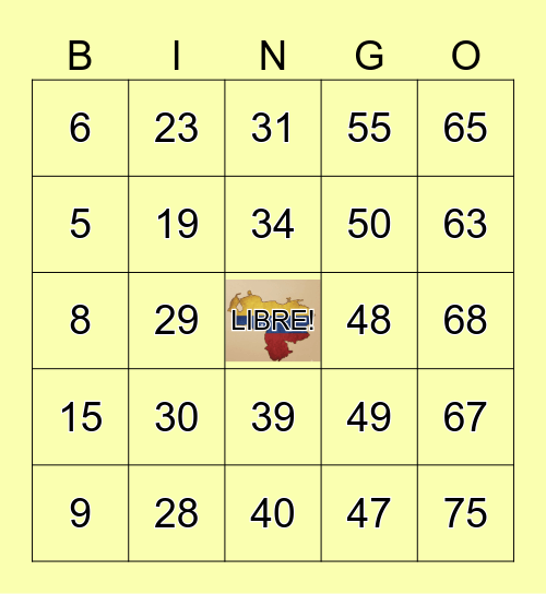 BINGO CRIOLLO 🎰 Bingo Card