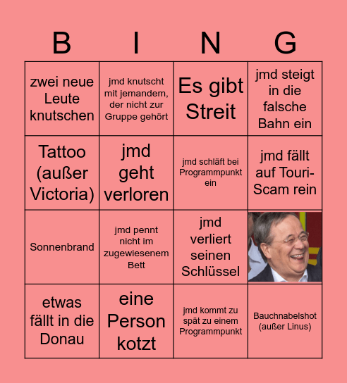 KURSFAHRT Bingo Card