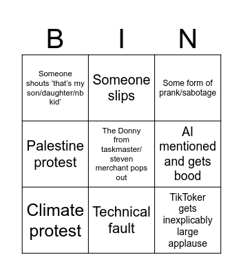 Graduation bingo Card