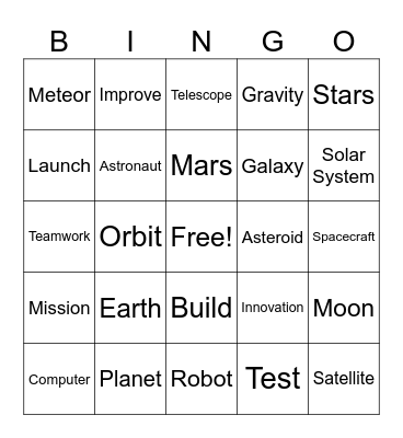 STAMP CAMP BINGO Card