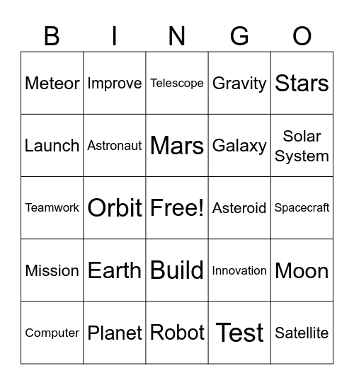 STAMP CAMP BINGO Card