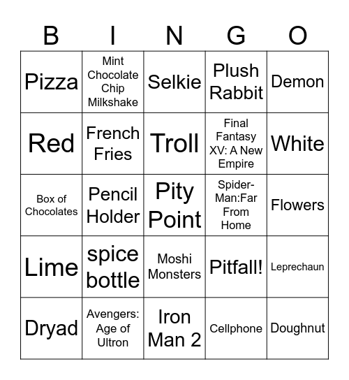 Infinite craft Bingo Card