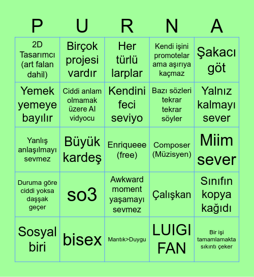 Filozof'a ne kadar benziyorsun? Bingo Card
