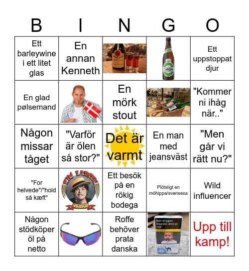 Viktors svensexa Bingo Card