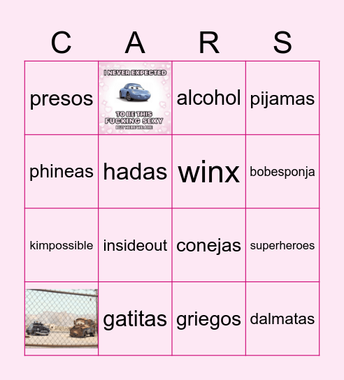⋆  ʙɪɴɢᴏ ᴅᴇ ᴅɪsғʀᴀᴄᴇs  ⋆ Bingo Card