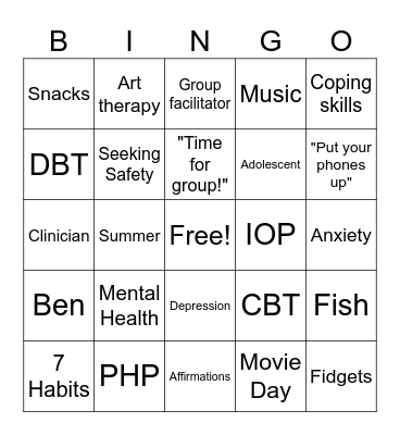 Crown Bingo Card